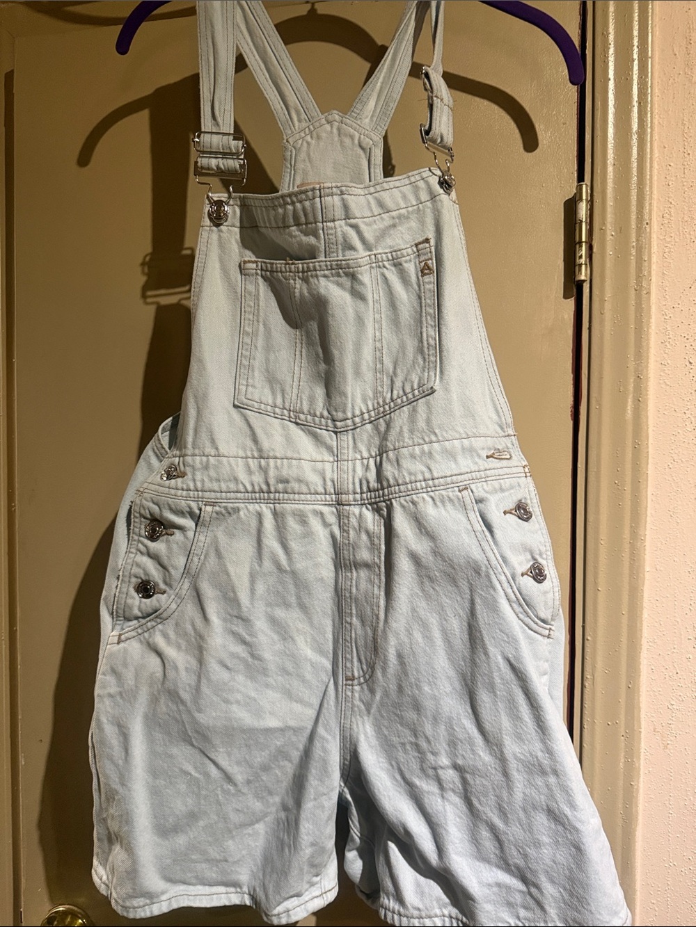 Ariat Light Blue Denim Short Overalls